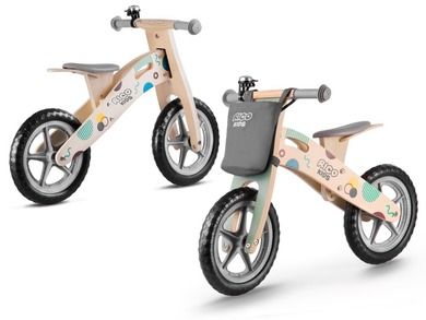 Ricokids, rowerek biegowy, 12 cali, drewniany