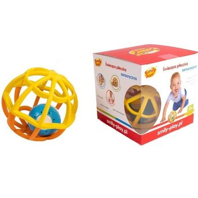 Smily Play, Świecąca piłka, grzechotka, pomarańczowa