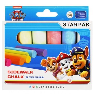 Starpak, Psi Patrol, kreda chodnikowa, 6 kolorów