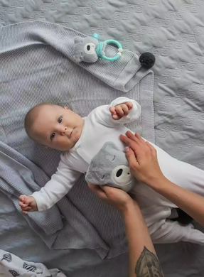 Szumisie, naturalny termofor z pestkami wiśni, szary