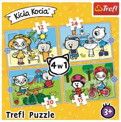 Trefl, Kicia Kocia, puzzle 4w1