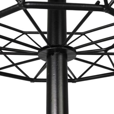 Vilde, koszyk na owoce i warzywa, metalowy, czarny, 2-poziomowy loft, 43 cm