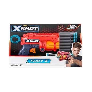 Zuru, X-Shot, Excel, Fury 4, wyrzutnia, 16 strzałek