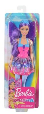 Barbie, Dreamtopia, lalka wróżka z fioletowymi włosami