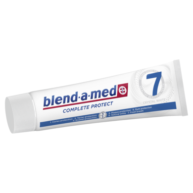 Blend-a-med, Complete Protect 7 Crystal White, pasta do zębów, 2-100 ml
