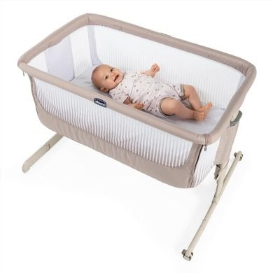 Chicco, Co-Sleeping Chicco Next2me, łóżeczko dostawne, Air Dark Beige