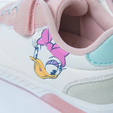 Cool Club, Buty sportowe dziewczęce, białe, świecąca podeszwa, Daisy