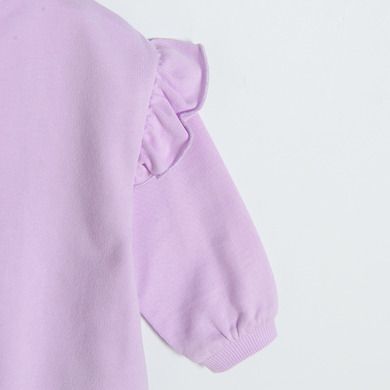 Cool Club, Komplet dziewczęcy, Bluza, T-shirt, Spódnica, ecru, fioletowy