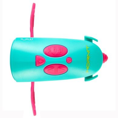 Hornit, Mini, lampka z klaksonem, 25 dźwięków, pink & turquoise