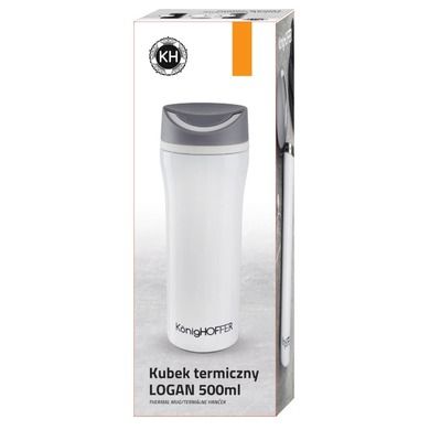 KönigHoffer, Logan, kubek termiczny, czarny, 500 ml