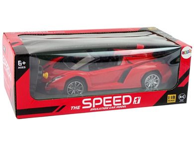 Lean Toys, auto sportowe, pojazd zdalnie sterowany, czerwony, 1:18