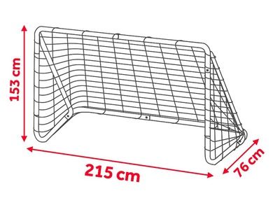 Neo-Sport, bramka piłkarska ogrodowa z matą, 215-153 cm