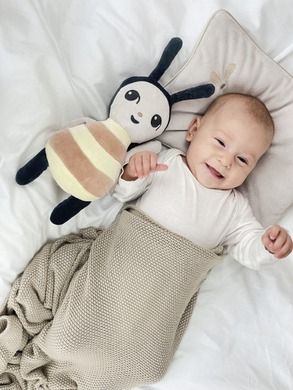 Piapimo, HandyBlanky, kocyk bambusowy, piaskowy, 80-100 cm