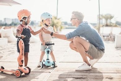 Scoot & Ride, kask XXS-S dla dzieci, Blueberry