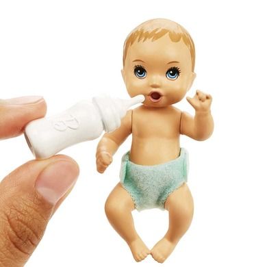Barbie, Opiekunka, Usypianie maluszka, zestaw z lalką Skipper i bobasem, fioletowe pasemka