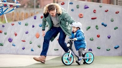 Kinderkraft, 2Way Next, rowerek biegowy z akcesoriami, zielono-szary