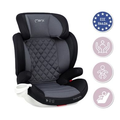 MoMi, Quick Fix, fotelik samochodowy, 15-36 kg, czarny