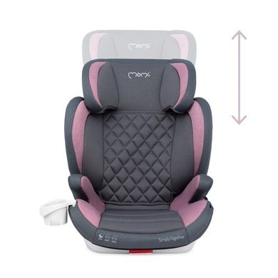 MoMi, Quick Fix, fotelik samochodowy, 15-36 kg, różowy