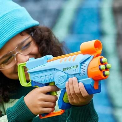 Nerf Elite Junior, Explorer, wyrzutnia i 8 strzałek