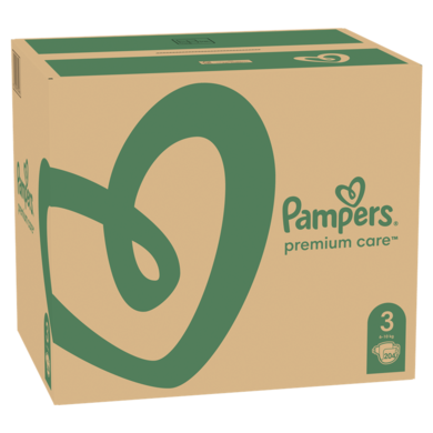 Pampers, Premium Care, pieluchy jednorazowe, rozmiar 3, 6-10 kg, 204 szt.