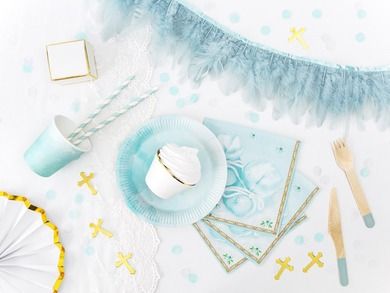 PartyDeco, ozdobne pudełeczka, biały, 6-3,5-5,5 cm, 10 szt.