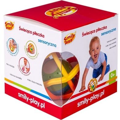 Smily Play, Świecąca piłka, grzechotka, pomarańczowa