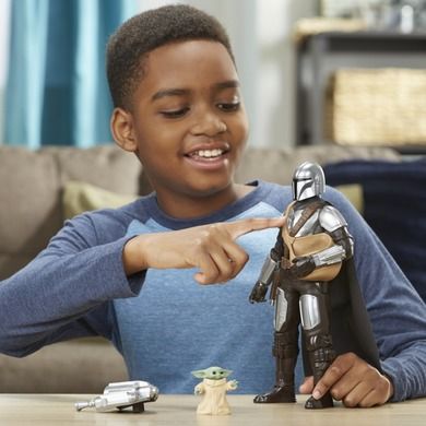 Star Wars, Galactic Action, Mandalorian, figurka z dźwiękiem, 30 cm