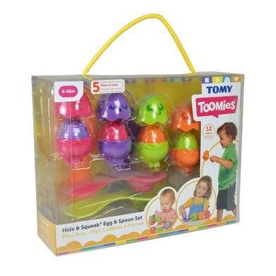 Tomy Tomies, jajeczka z łyżeczkami, zabawka zręcznościowa