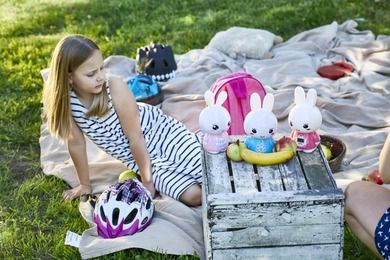 Alilo, Króliczek Honey Bunny, zabawka interaktywna, niebieska