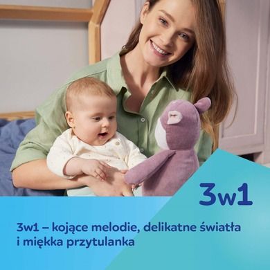 Canpol babies, pluszowy jelonek z pozytywką i projektorem 3w1, brązowy