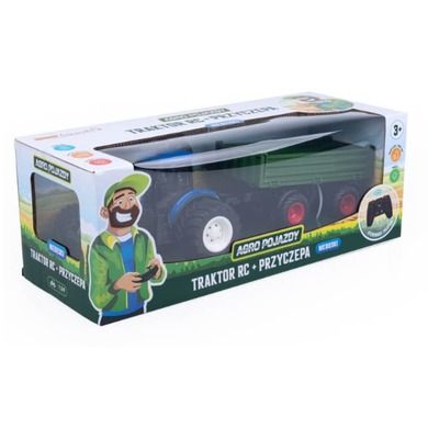Dumel, Agro Pojazdy, Traktor z przyczepą, pojazd zdalnie sterowany RC, niebieski