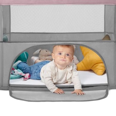 Kinderkraft, Movi, łóżeczko turystyczne, pink