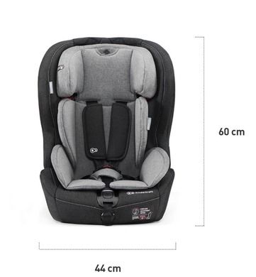 Kinderkraft, Safety-Fix, fotelik samochodowy, 9-36 kg, czarny