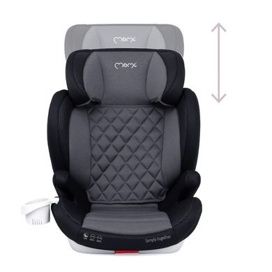 MoMi, Quick Fix, fotelik samochodowy, 15-36 kg, czarny
