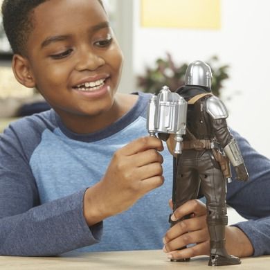 Star Wars, Galactic Action, Mandalorian, figurka z dźwiękiem, 30 cm