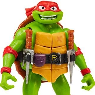 Wojownicze Żółwie Ninja, Zmutowany chaos, Rafaello, Deluxe, figurka z dźwiękiem, 14 cm