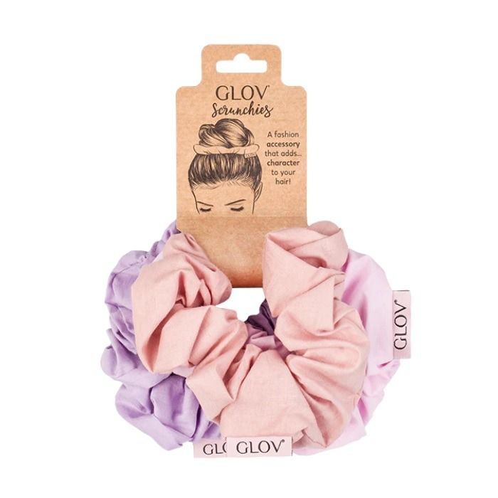 Glov, Scrunchies, zestaw gumek do włosów, Pink, 3 szt. - smyk.com