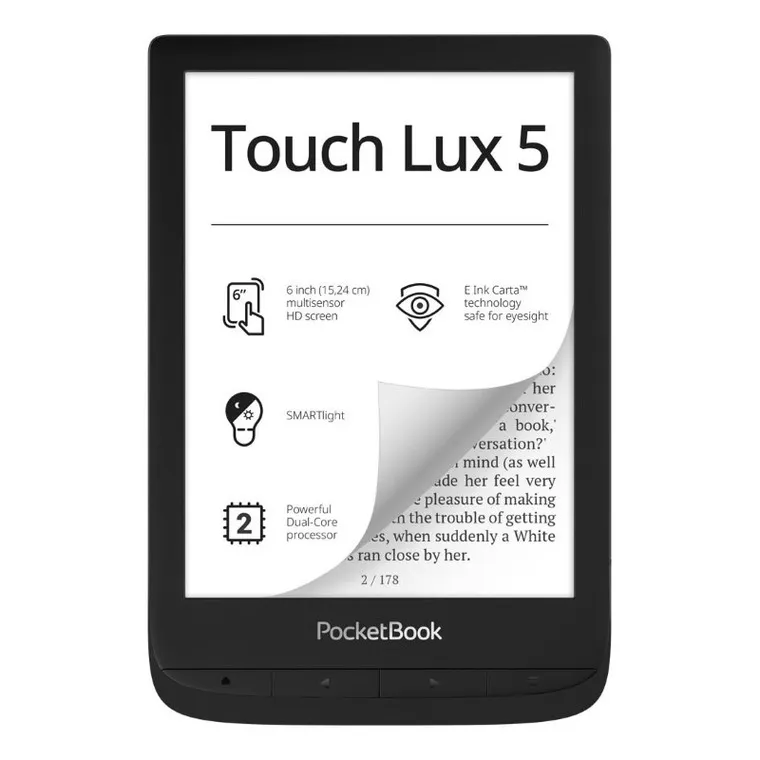 Pocketbook, Touch Lux 5, czytnik e-book, black