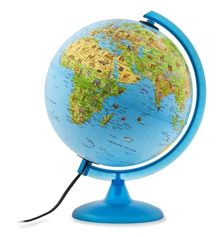 globus podświetlany, polityczny, 25 cm - smyk.com