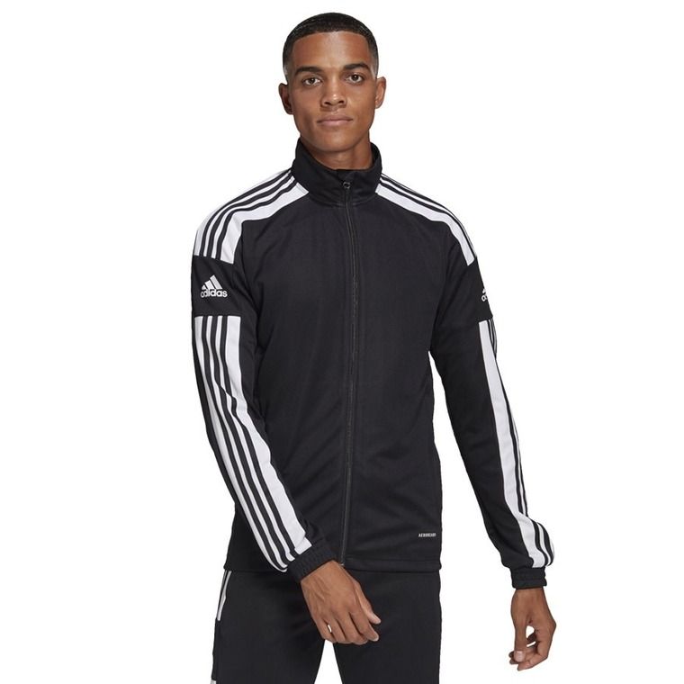 Bluza męska, rozpinana, czarna, Adidas Squadra 21 - smyk.com