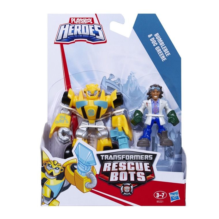 Playskool Heroes Transformers Rescue Bots Bumblebee and Doc Greene