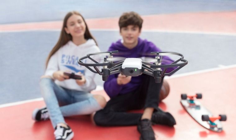 Dron ryze tello biały sales powered by dji and intel