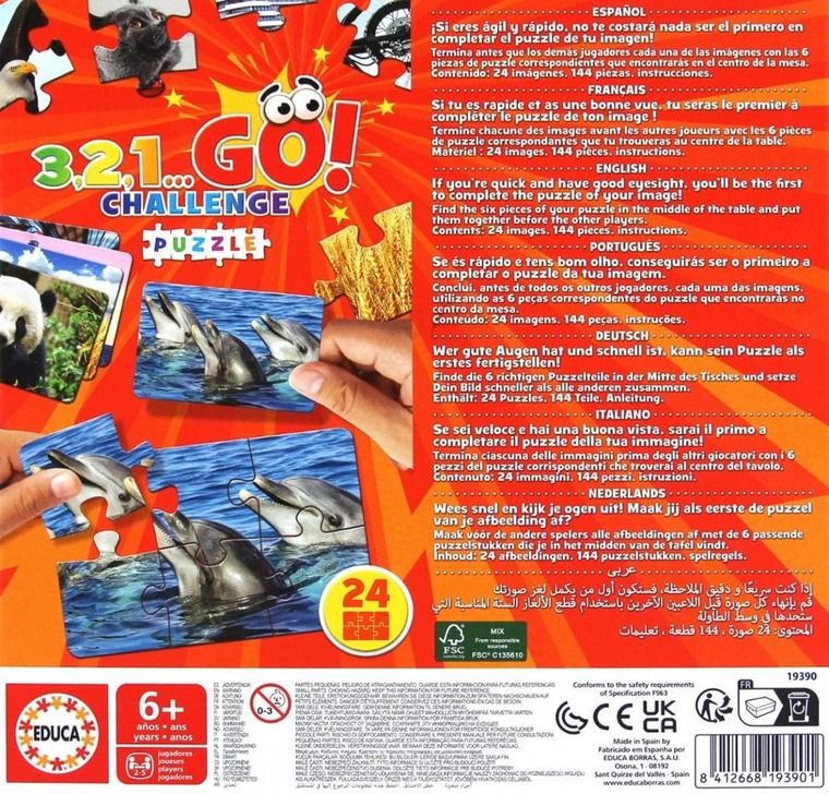 3,2,1 GO! Challenge Puzzle - Educa Borras