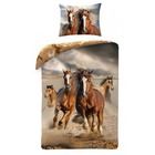 Animals, set lenjerie de pat single, 140-200 cm + 70-90 cm