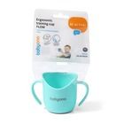 BabyOno, Flow, cana ergonomica pentru copii, 120 ml, celadon