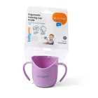 BabyOno, Flow, cana ergonomica pentru copii, 120 ml, violet