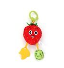 Balibazoo, Easy Peasy Plushes, capsuna, jucarie cu agatatoare pentru bebelusi