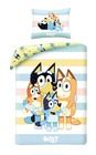 Bluey, set lenjerie de pat single din bumbac, 140-200 cm