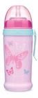 Canpol babies, Butterfly, canita sport anti-varsare cu duza din silicon, roz, 350 ml