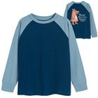 Cool Club, Bluza cu maneca lunga pentru baieti, albastru-bleumarin, imprimeu urs